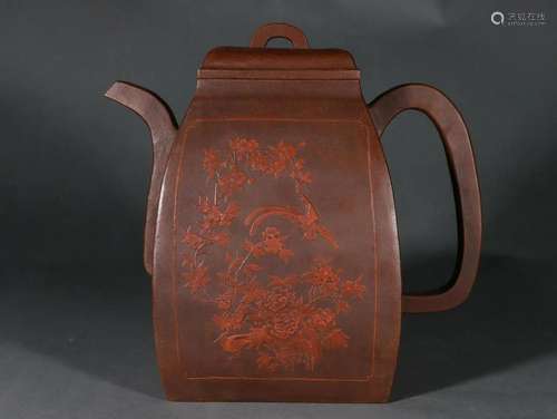 A Chinese Yixing Glazed Teapot