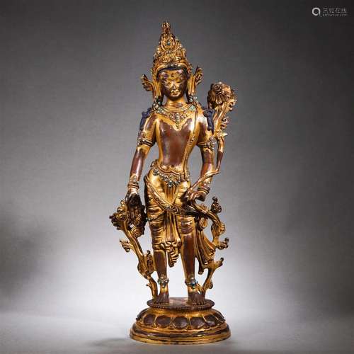 A Bronze-gilt Figure of Padmapani