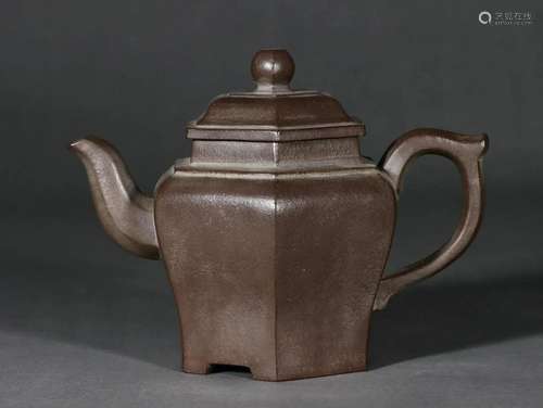 A Chinese Yixing Glazed Teapot