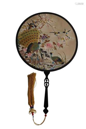 A Cantonese Embroidered Fan