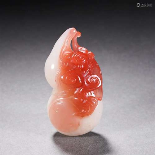 A Chinese Carved Agate Decoration