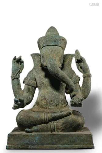 A Bronze Figure of Ganesh