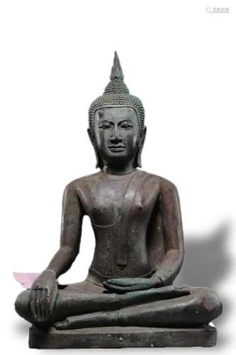 A Bronze Figure of Bodhisattva