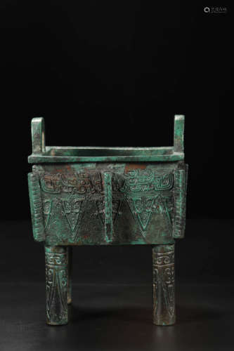 Bronze Ritual Double-Eared Vessel