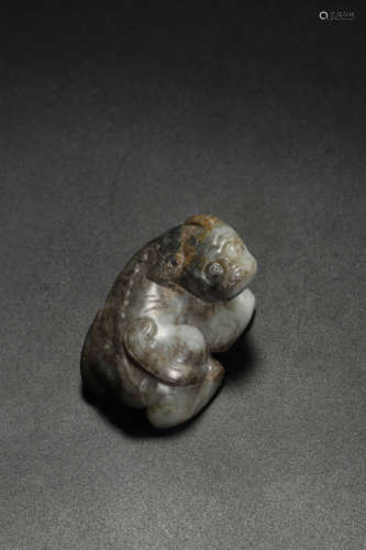 Carved Jade Auspicious Beast