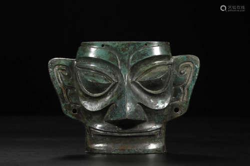 Bronze Ritual Figural Mask