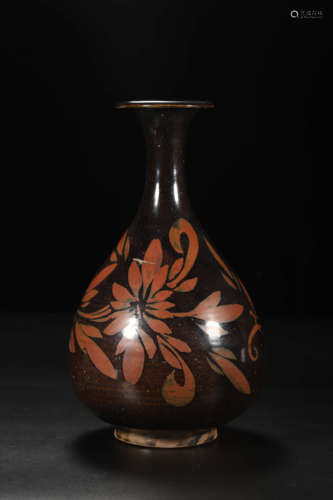 Cizhou Kiln Black-Glazed Brown-Splashed Yuhuchun