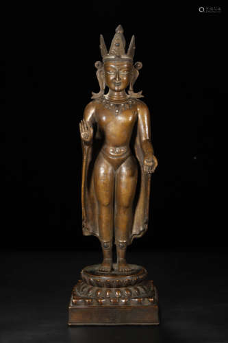 Copper Alloy Figure of Buddha, Swat Style