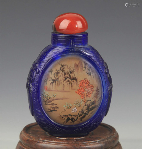 A FINE LANDSCAPING PAINTING SNUFF BOTTLE