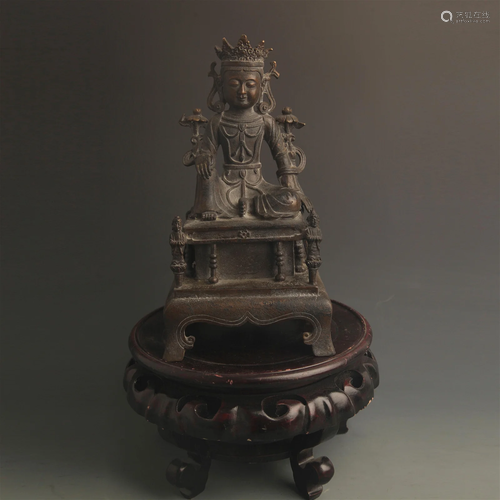 RARE BRONZE AVALOKITESVARA STATUE