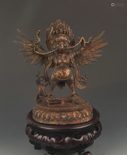 RARE TIBETAN BUDDHISM GARUDA GARUDA FIGURE