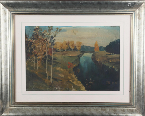 A FINE OIL PAINTING, WITH FRAME