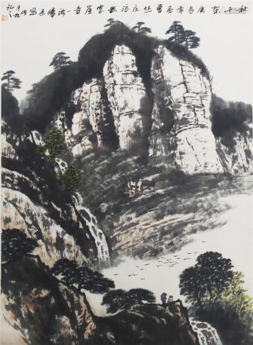 A FINE CHINESE PAINTING, ATTRIBUTED TO ZHAO YUE SONG