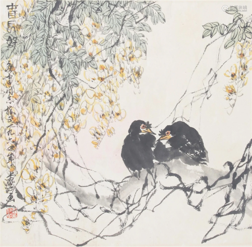 A FINE CHINESE PAINTING, ATTRIBUTED TO LUO SU IZ