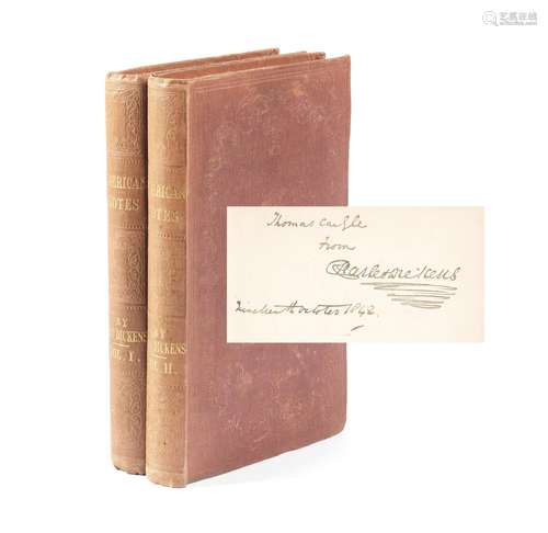 DICKENS (CHARLES) American Notes for General Circulation, 2 ...