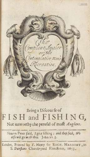 WALTON (ISAAK) The Compleat Angler or the Contemplative Man'...