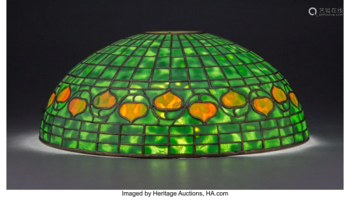 Tiffany Studios Leaded Glass Acorn Shade, circa