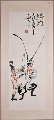 Ding Yanyong (1902-1978) Chinese Opera Figures