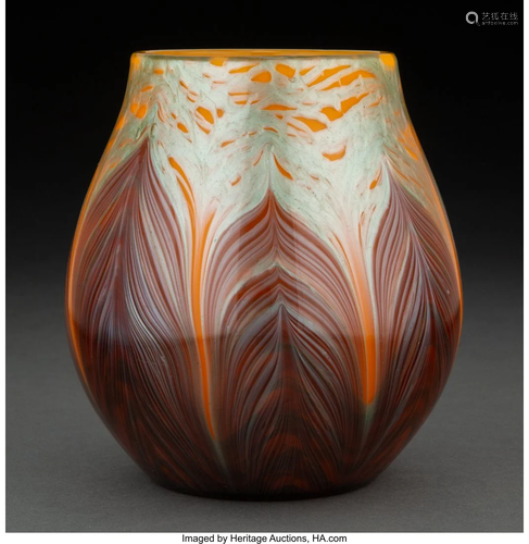 Loetz Titania Glass Vase, circa 1905 6-1/8 inche