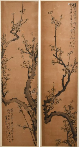 Hu Gongshou(1741-1794) Plum Flowers Framed