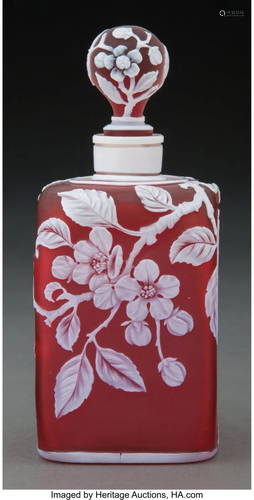 Thomas Webb & Sons Cameo Glass Scent Bottle with