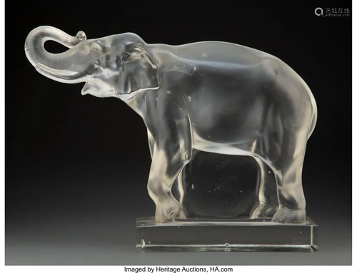 Rare R. Lalique Clear and Frosted Glass Matcho G