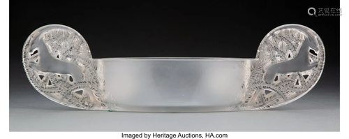 R. Lalique Clear and Frosted Glass Saint-Hubert