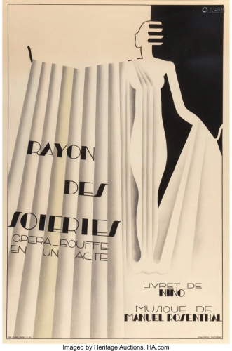 François Dufrêne, Rayon de Soieries, poster, c
