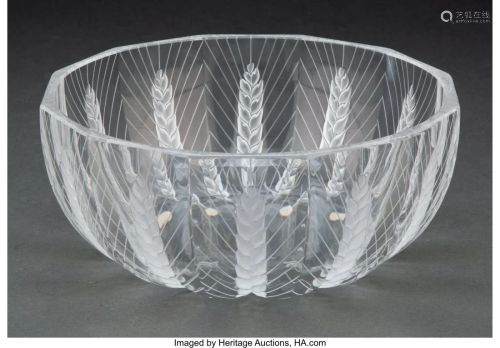 Lalique Clear and Frosted Glass Ceres Bowl, post