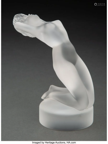 Lalique Frosted Glass Chrysis Mascot, post-1945