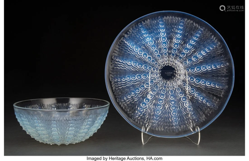 R. Lalique Opalescent Glass Oursins No. 2 Bowl a