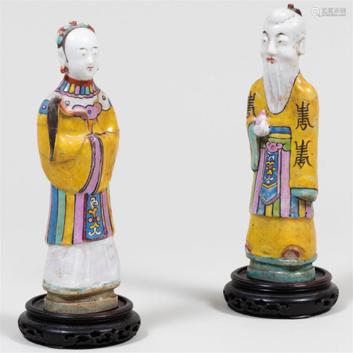 Pair of Chinese Porcelain Figures