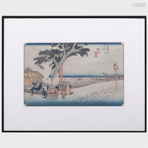 Utagawa Hiroshige: Two Works from the Fifty-three Stations o...