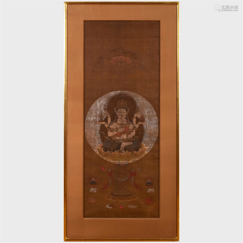 Japanese Scroll of Nyoirin-Kannon