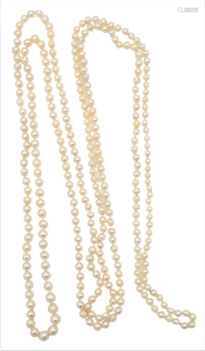 Single Strand of Cultured Pearls, 102 inches, 8.4 millimeter...