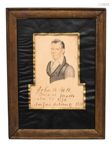 Mini Watercolor by John B. Hill, (born in Masir 1796, died i...