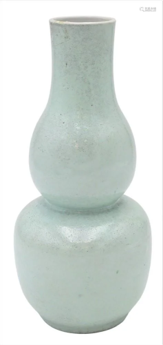 Chinese Sea Foam Green Glazed Monochrome Vase, 19th century,...