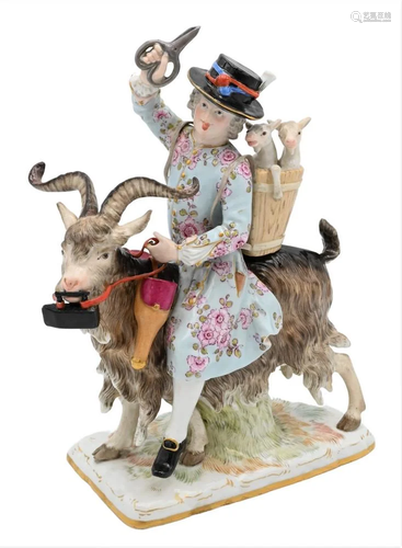 Meissen Porcelain Figure, "Count Bruhl's Tailor&qu...