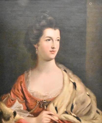 Attributed to Frances Cotes (1725 - 1770), portrait of Mrs. ...