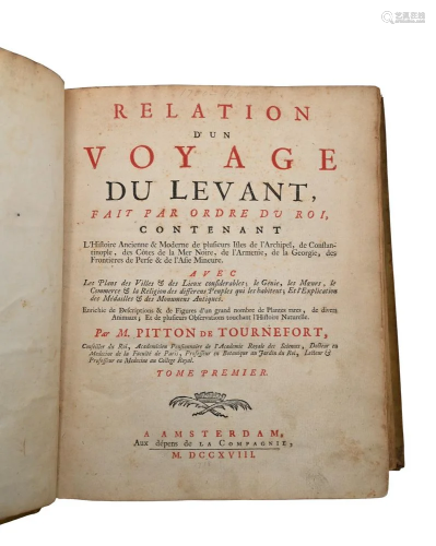 Relation D'un Voyage Du Levant Fait Par Ordre DU Roi Pa...