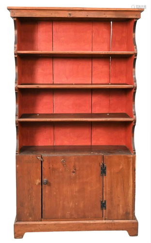 Primitive Cupboard, having open top, 19th century, height 69...