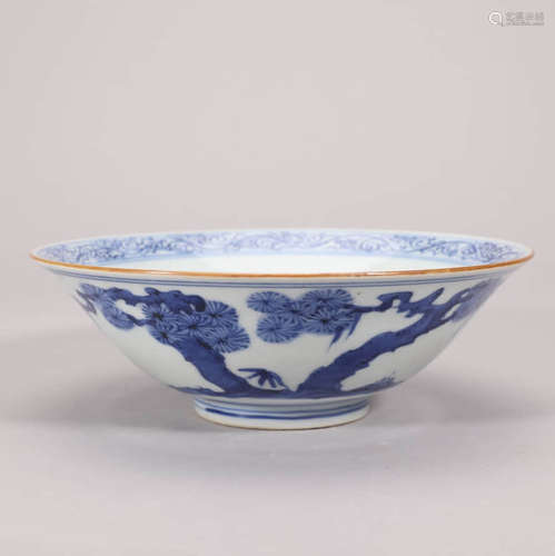 Blue and White Sanyou Bowl