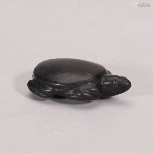 Carved Jade Turtle Ornament