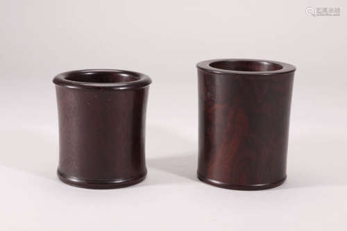 Set of Two Brush Pots