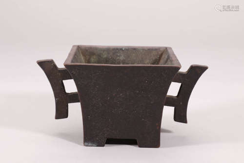 Bronze Manger-Shaped Censer