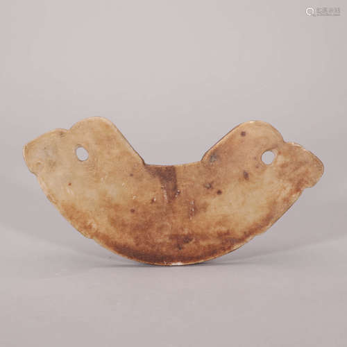 Carved Russet Jade Ornament Huang