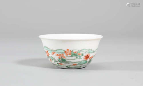 Doucai Glaze Flower Cup