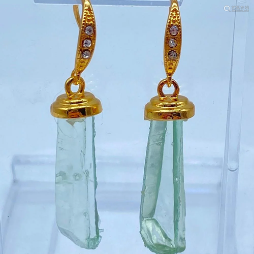 Majestic GP Long Drop Healing Crystal Earrings