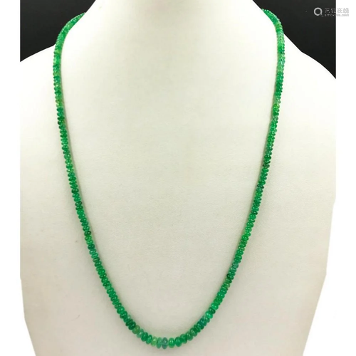 Emerald beads string