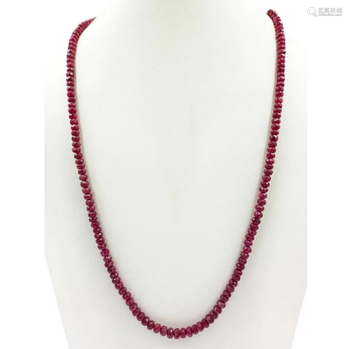 Ruby beads string